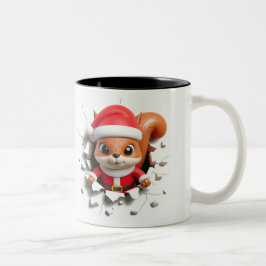 Caneca De Café Em Dois Tons Both Side 3D Christmas | Merry Christmas Mug