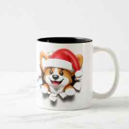 Caneca De Café Em Dois Tons Both Side 3D Christmas | Merry Christmas Mug