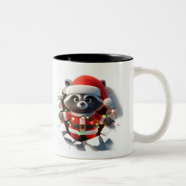 Caneca De Café Em Dois Tons Both Side 3D Christmas | Merry Christmas Mug