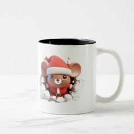 Caneca De Café Em Dois Tons Both Side 3D Christmas | Merry Christmas Mug