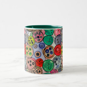 Caneca De Café Em Dois Tons Botton Art