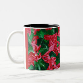 Caneca De Café Em Dois Tons Bougainvilleas - uma ode à natureza, Mug