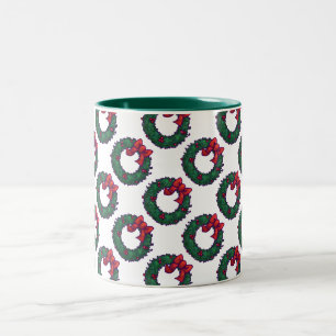 Caneca De Café Em Dois Tons Boughs de Holly