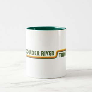 Caneca De Café Em Dois Tons Boulder River Trail Washington