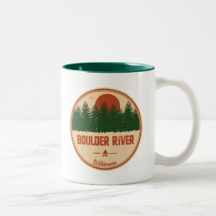 Caneca De Café Em Dois Tons Boulder River Wilderness