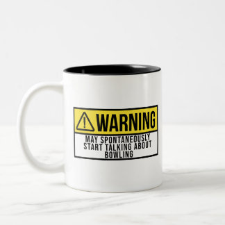 Caneca De Café Em Dois Tons Bowling Gift - Bowler Funny Saying