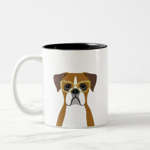 Caneca De Café Em Dois Tons Boxer Dog Mugs