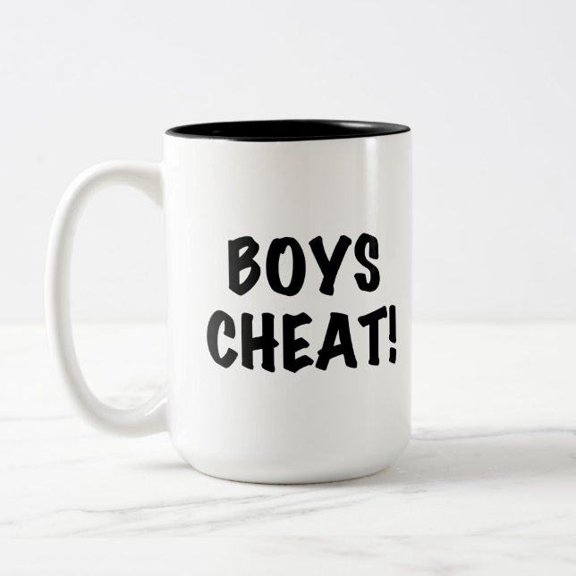 Caneca De Café Em Dois Tons Boys Cheat (Esquerda)