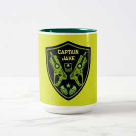 Caneca De Café Em Dois Tons Boys Toy Dart Gun Batalha