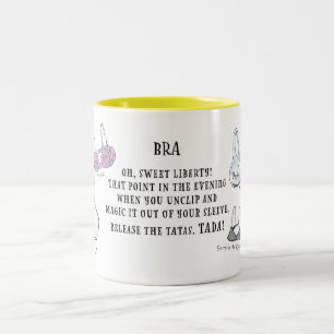 Caneca De Café Em Dois Tons Bra Mug