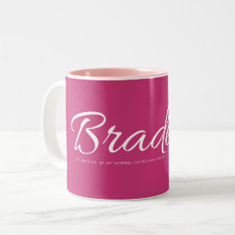 Caneca De Café Em Dois Tons Bradens Girl Mug