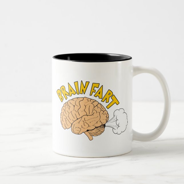 Caneca De Café Em Dois Tons Brain Fart Mug (Direita)