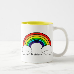 Caneca De Café Em Dois Tons Brainbow