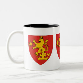 Caneca De Café Em Dois Tons Brasão de Armas da Oltenia