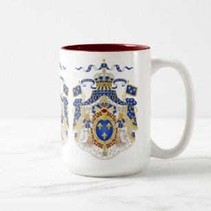 Caneca De Café Em Dois Tons Brasões