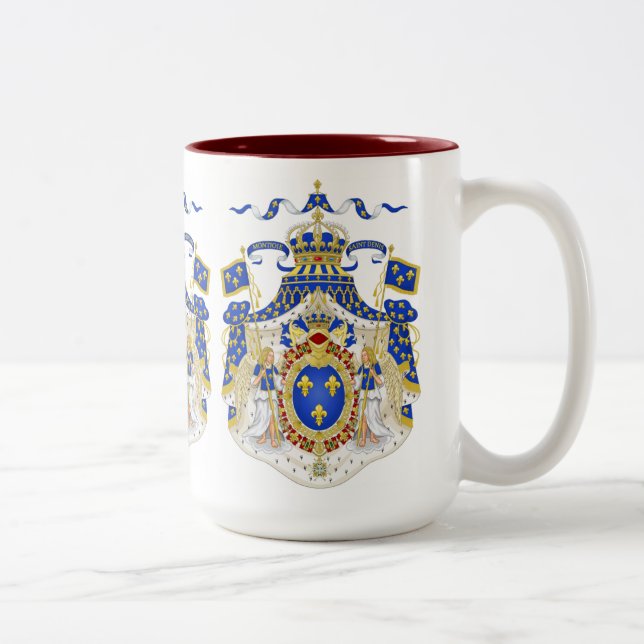 Caneca De Café Em Dois Tons Brasões (Direita)