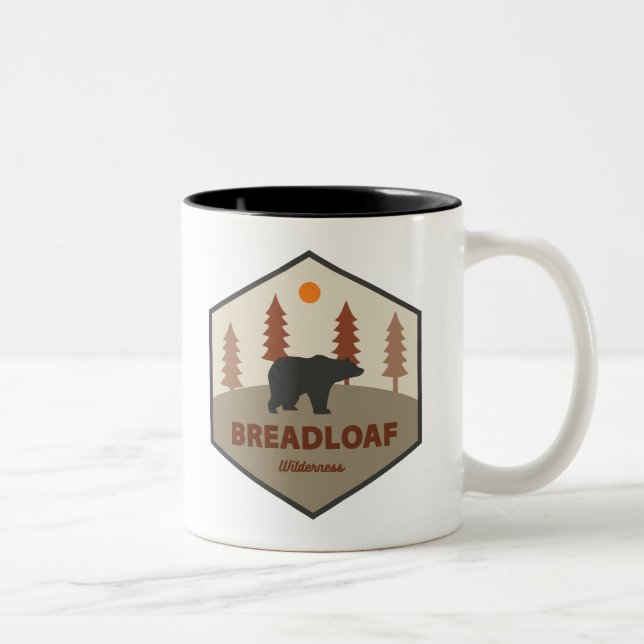 Caneca De Café Em Dois Tons Breadloaf Wilderness Vermont Bear (Direita)