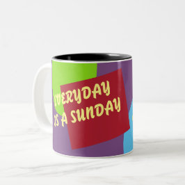 Caneca De Café Em Dois Tons Break Time Mug- Todo dia é domingo