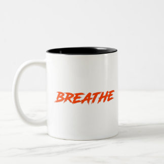 Caneca De Café Em Dois Tons Breathe