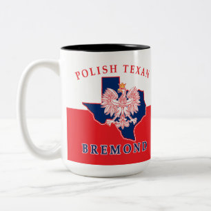 Caneca De Café Em Dois Tons Bremond Polonês Texan