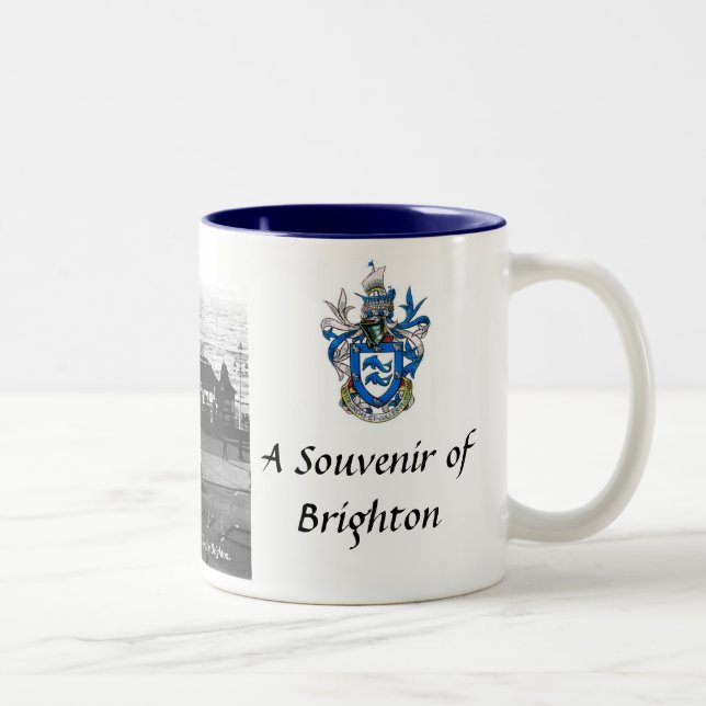 Caneca De Café Em Dois Tons Brighton Souvenir Mug (Direita)