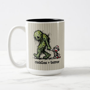 Caneca De Café Em Dois Tons Brinquedo de Macaco de Meia Criatura do Pântano Fo