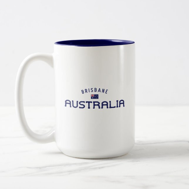 Caneca De Café Em Dois Tons Brisbane, Austrália em dificuldades (Esquerda)