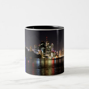 Caneca De Café Em Dois Tons Brisbane na noite