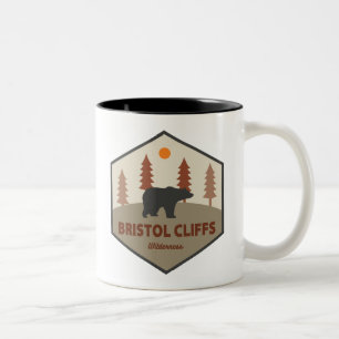 Caneca De Café Em Dois Tons Bristol Cliff Wilderness Bear