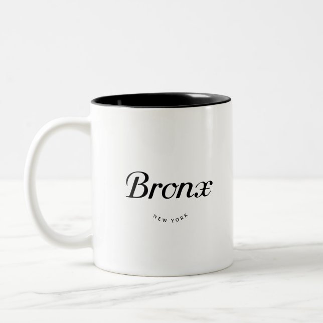Caneca De Café Em Dois Tons Bronx NY (Esquerda)