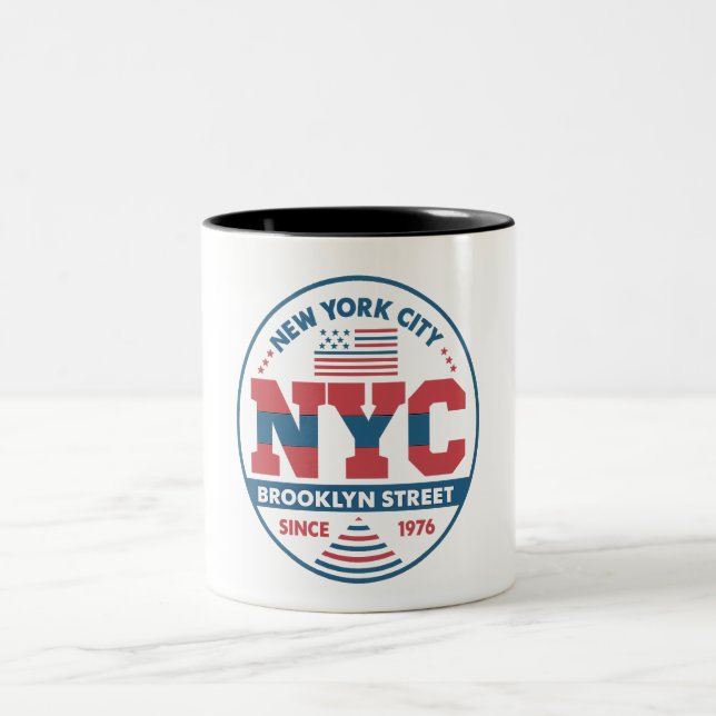 Caneca De Café Em Dois Tons Brooklyn e Nova Iorque (Centro)