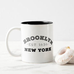 Caneca De Café Em Dois Tons Brooklyn New York