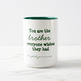 Caneca De Café Em Dois Tons Brother Quote Mug
