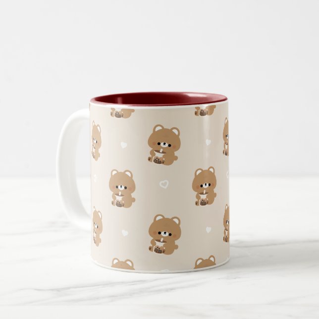 Caneca De Café Em Dois Tons Brown Bear Boba (Frente Esquerda)