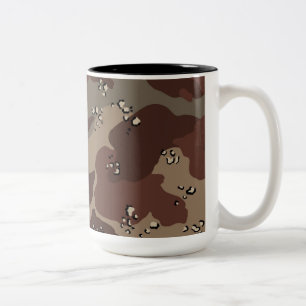 Caneca De Café Em Dois Tons Brown Camo