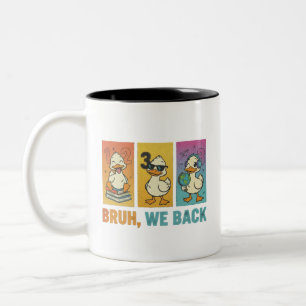 Caneca De Café Em Dois Tons Bruh Nós Voltamos Com Patos Engraçados