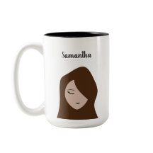 Brunette Beauty: Ilustração Personalizável De Rapa