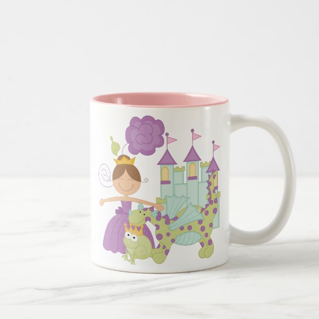 Caneca De Café Em Dois Tons Brunette Princess (Direita)