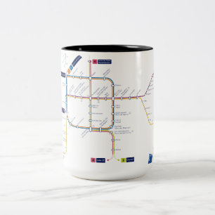 Caneca De Café Em Dois Tons Brusell (metro) Mug