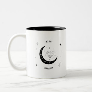 Caneca De Café Em Dois Tons Bruxaria Contra o Patriarcado
