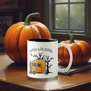 Caneca De Café Em Dois Tons Bruxas com o Halloween de Hitches