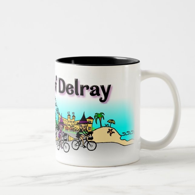 Caneca De Café Em Dois Tons Bruxas de Delray Mug (Direita)