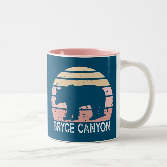 Caneca De Café Em Dois Tons Bryce Canyon National Park Bear (Direita)
