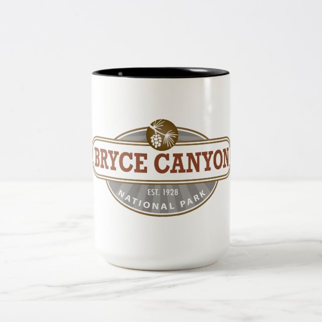 Caneca De Café Em Dois Tons Bryce Canyon National Park Utah (Centro)
