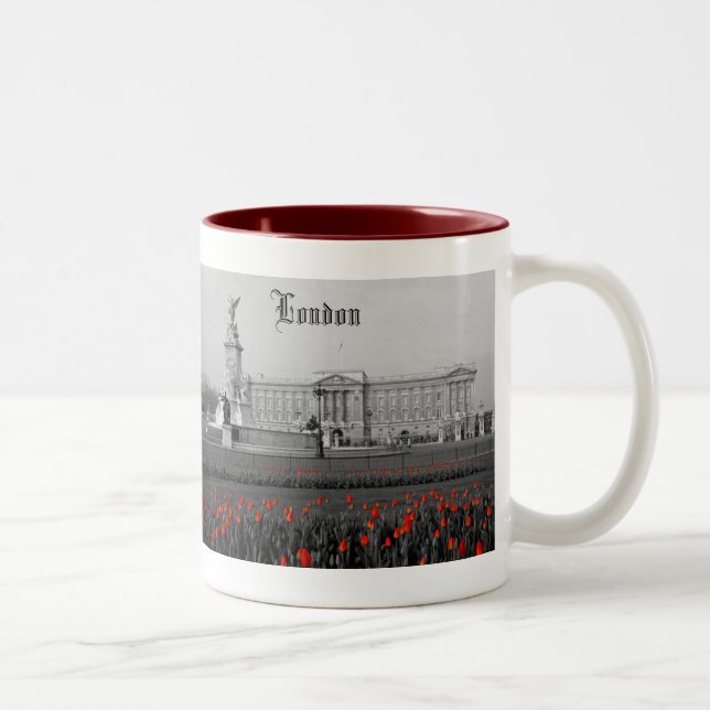 Caneca De Café Em Dois Tons Buckingham Palace Londres (Direita)