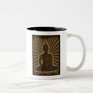 Caneca De Café Em Dois Tons Buddha