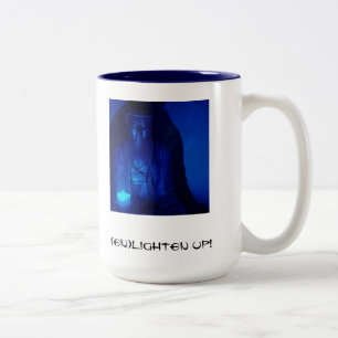 Caneca De Café Em Dois Tons Buddha - (en) ilumine acima!
