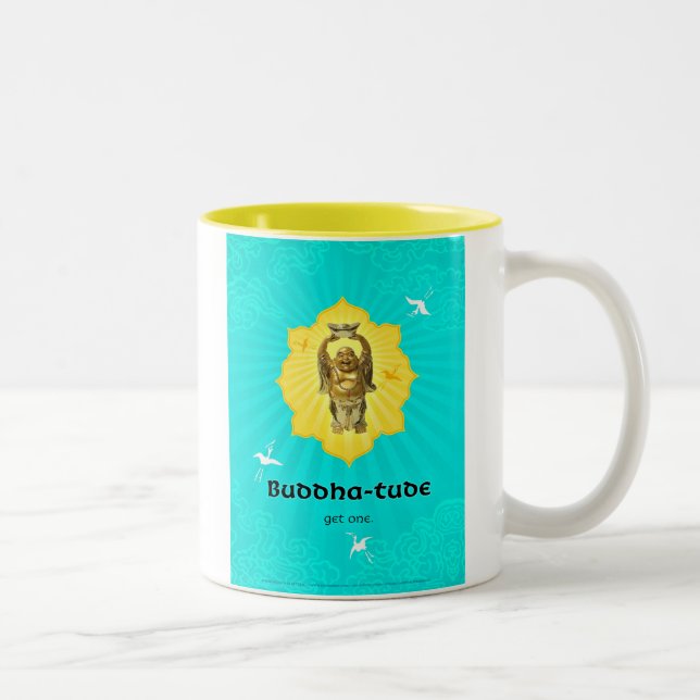 Caneca De Café Em Dois Tons Buddha-tude (Direita)