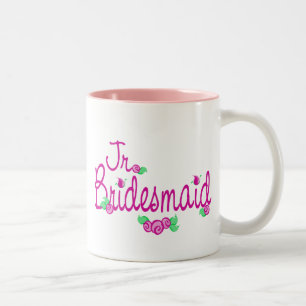 Caneca De Café Em Dois Tons Buds De Amor/Casamento