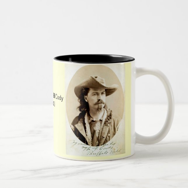 Caneca De Café Em Dois Tons Buffalo Bill Cody 1875 Mug (Direita)